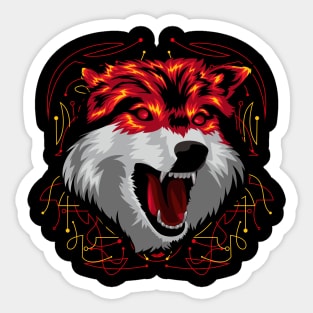 wolf art Sticker